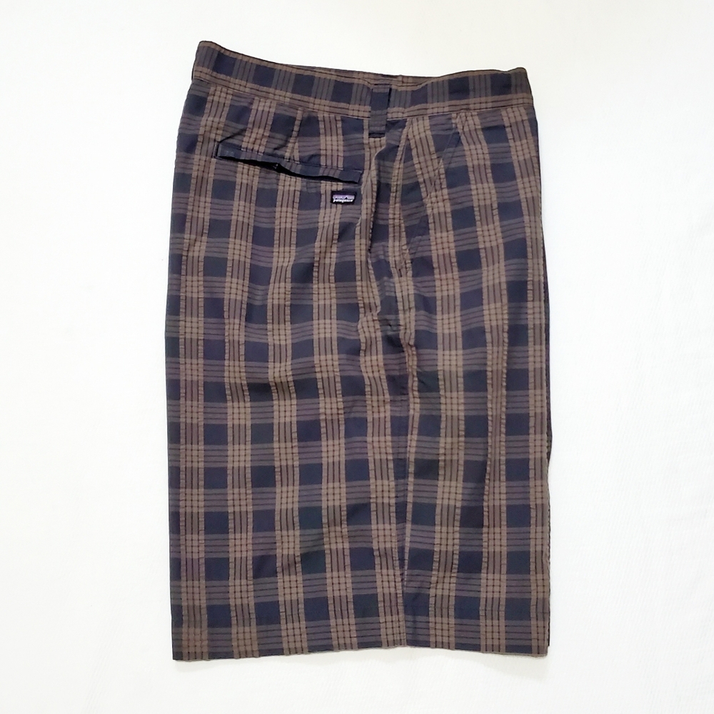 Patagonia Organic Cotton Plaid Shorts 33 Waist
